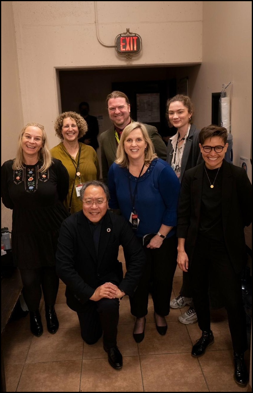 Backstage with Yo-Yo Ma, Emanuel Ax, and Leonidas Kavakos