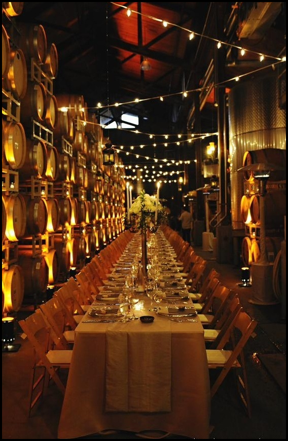 Winery dinner private event